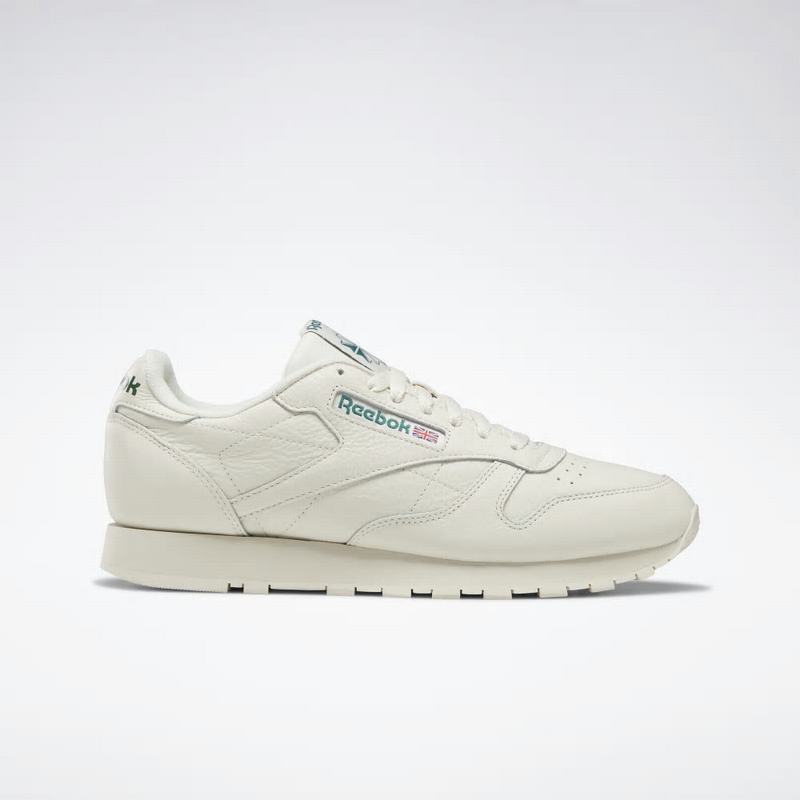 Reebok Classic Leather Tenisky Panske - Biele/Zelene KJ8820VU